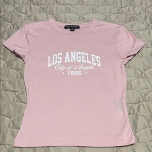 Harper Pink 'Los Angeles' Graphic Short Sleeve Tee